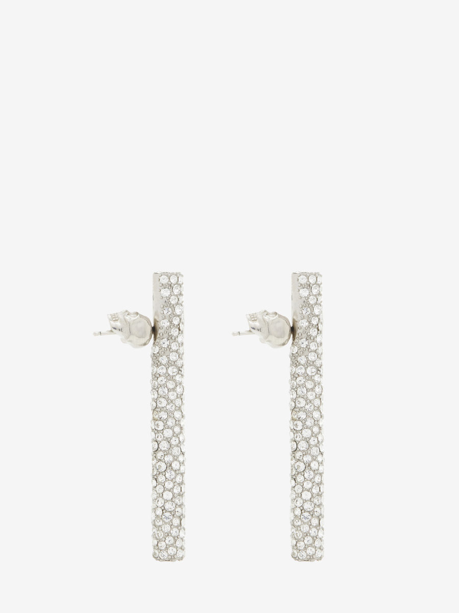 ALEXANDER MCQUEEN - Jewelled T-Bar Earrings - Item 810654J160N1021